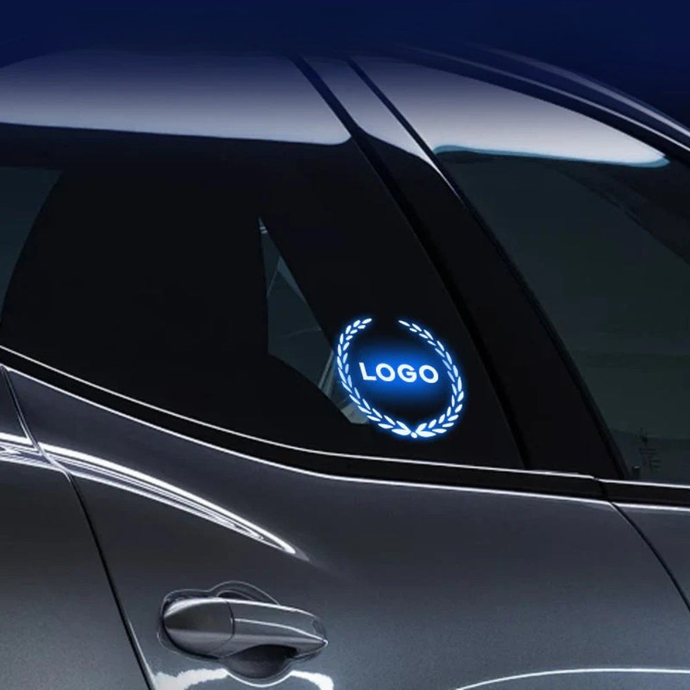 Logotipo LED recargable para coche - Efecto luz de neón